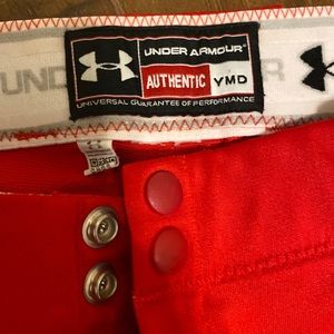 2 pairs of Under armour softball pants girls